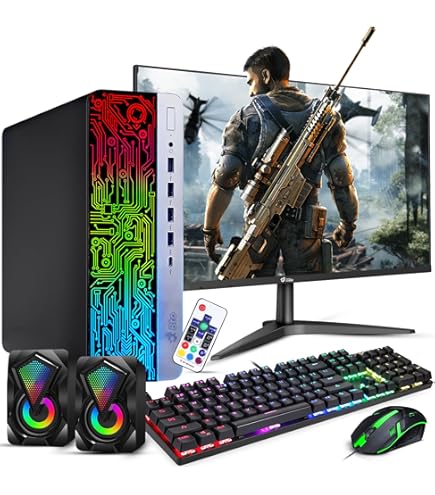 デスクトップPC & フルHDモニタ　Windows10Pro Amazon.com: BTO Windows 11 Pro Gaming Desktop PC HP G3 RGB